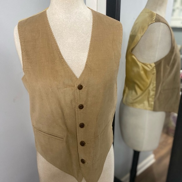 VNTG 70s CORDUROY JACKET&VEST SET WESTERN STYLE BY SEARS AND ROEBUCK - Picture 6 of 16